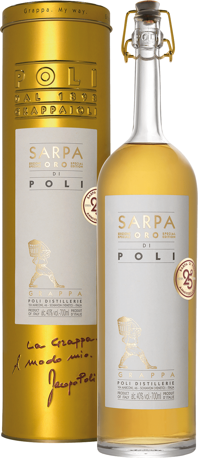 Jacopo Poli Grappa Sarpa Oro