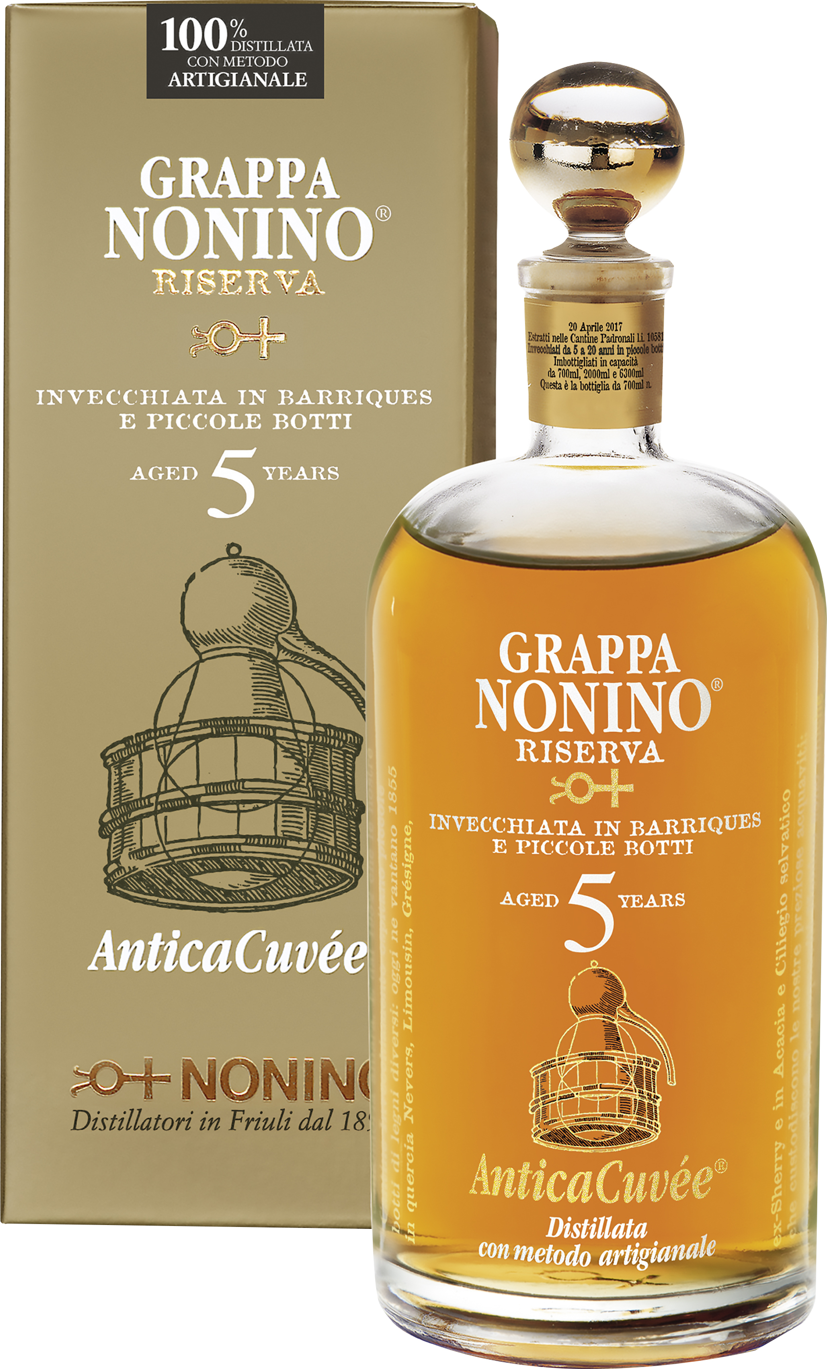 Nonino Grappa Riserva Antica Cuveè 5 Jahre